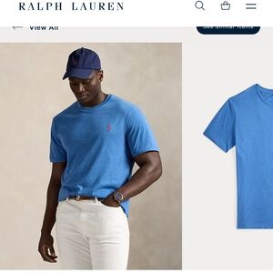 Ralph Lauren Men's Blue Short Sleeve Tee